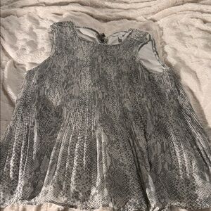 Time and Tru Snake Print Sleeveless Blouse